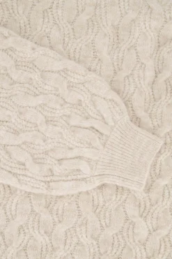 ZUSSS Truien*trui met structuur creme