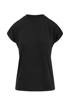 ZUSSS Tops*turtle top met structuur zwart