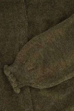 ZUSSS Vesten*vest met knopen donkergroen