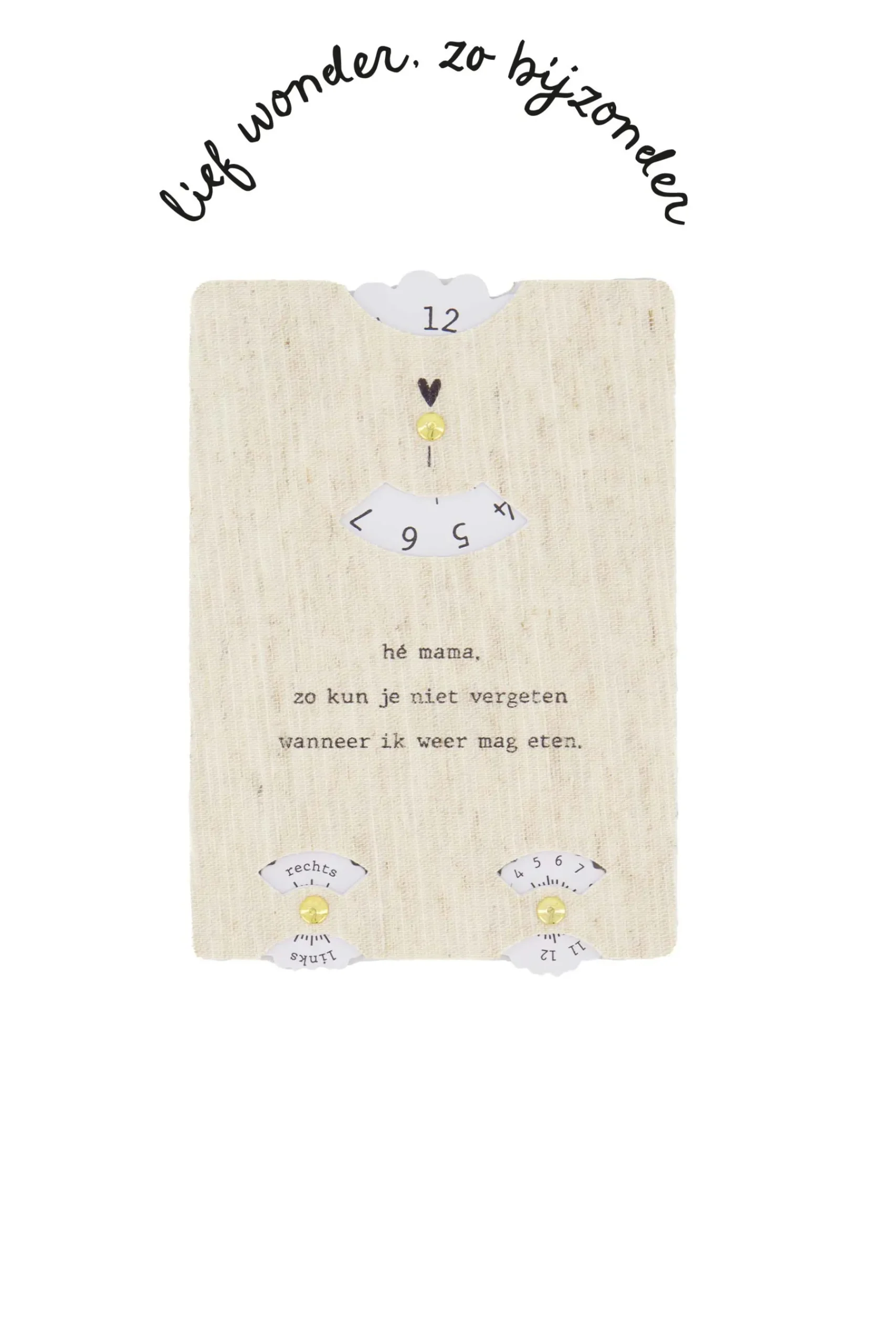 ZUSSS Baby*voedingswijzer kaart peper en zout peper&zout