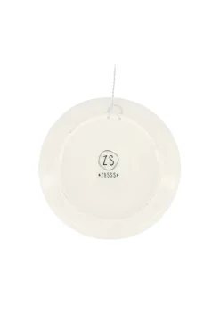 ZUSSS Overige Woonaccessoires*wandbordje goud hartje wit