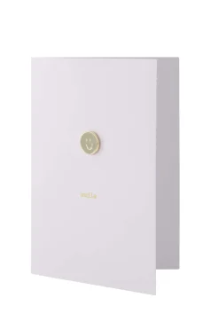 ZUSSS Kaartjes*wenskaart met broche smile wit