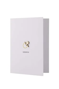 ZUSSS Baby*wenskaart met houten speen wit