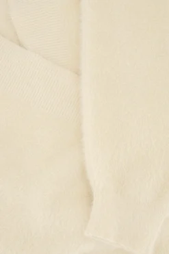 ZUSSS Truien*wikkel trui in fluffy garen creme