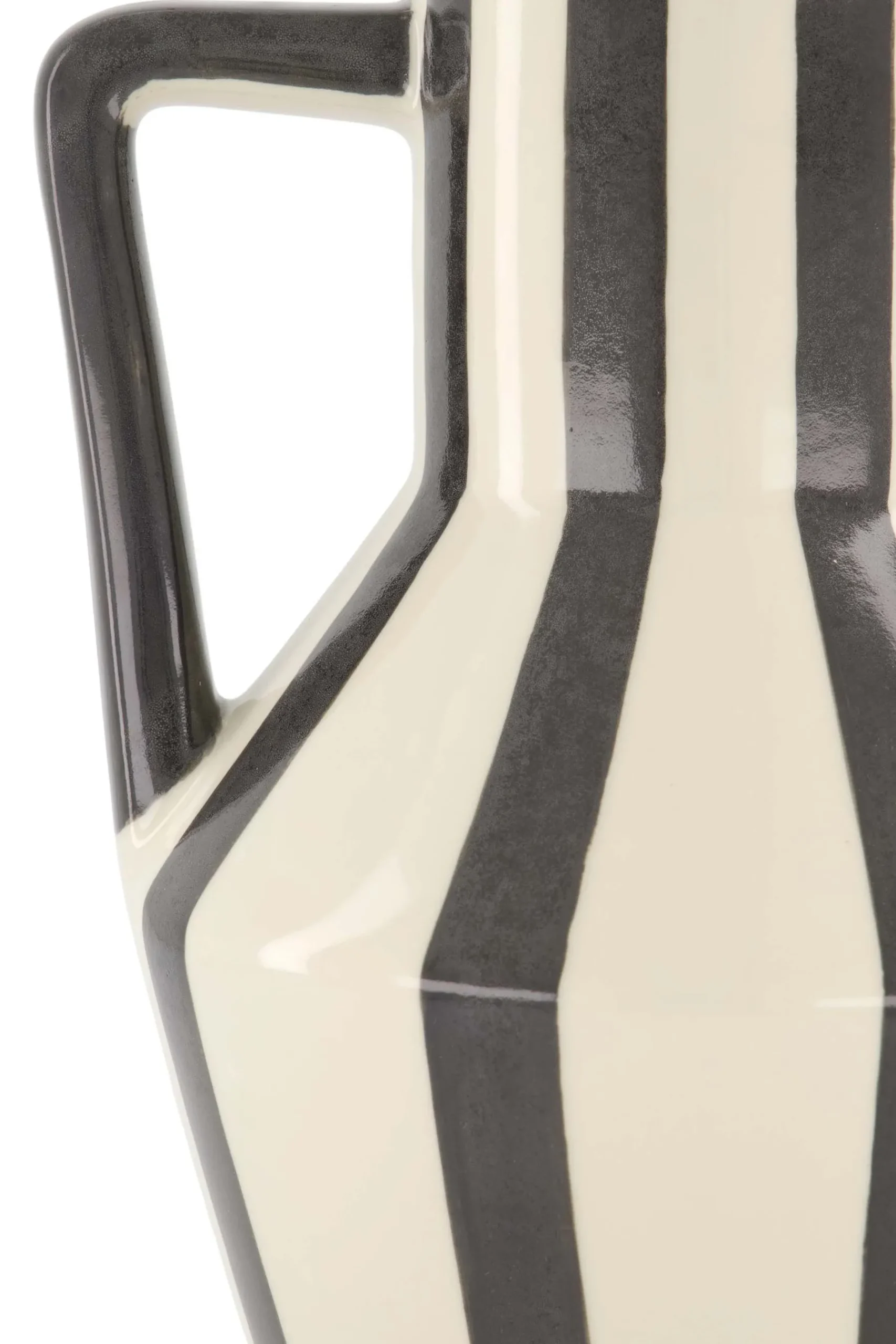 ZUSSS Vazen & Potten*x Return to Sender vaas gestreept M zand/off black